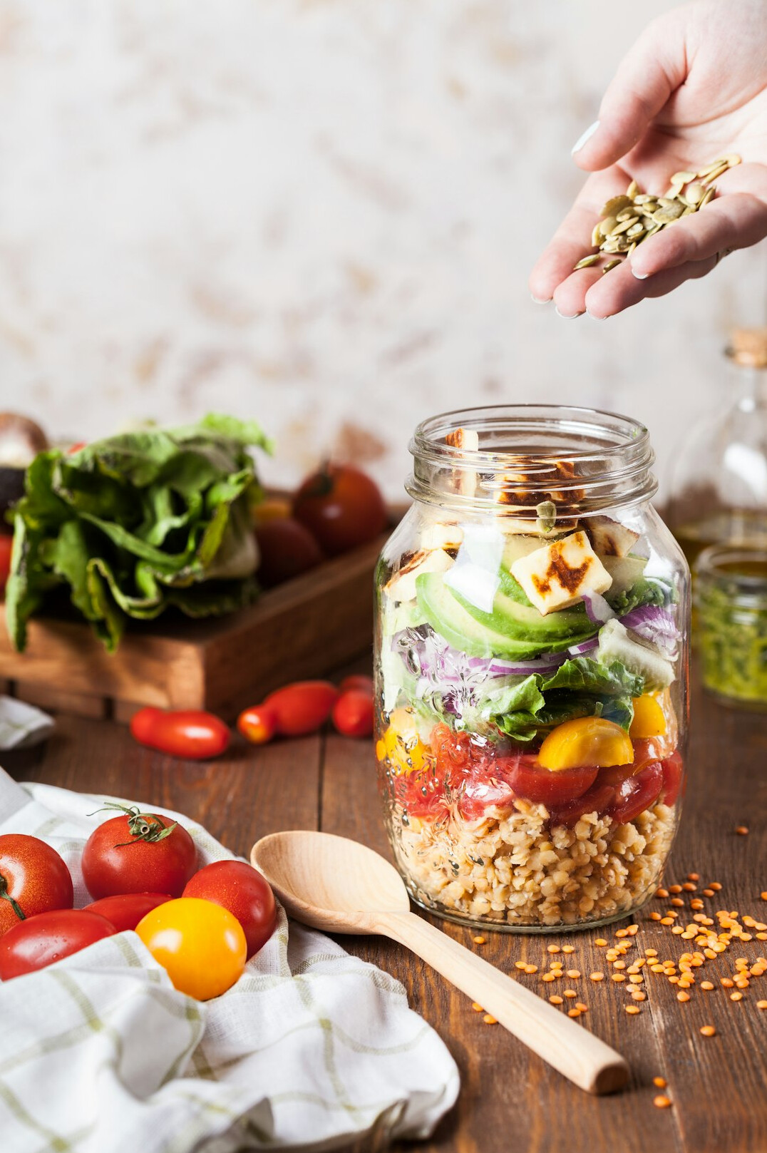 healthy meal preparation