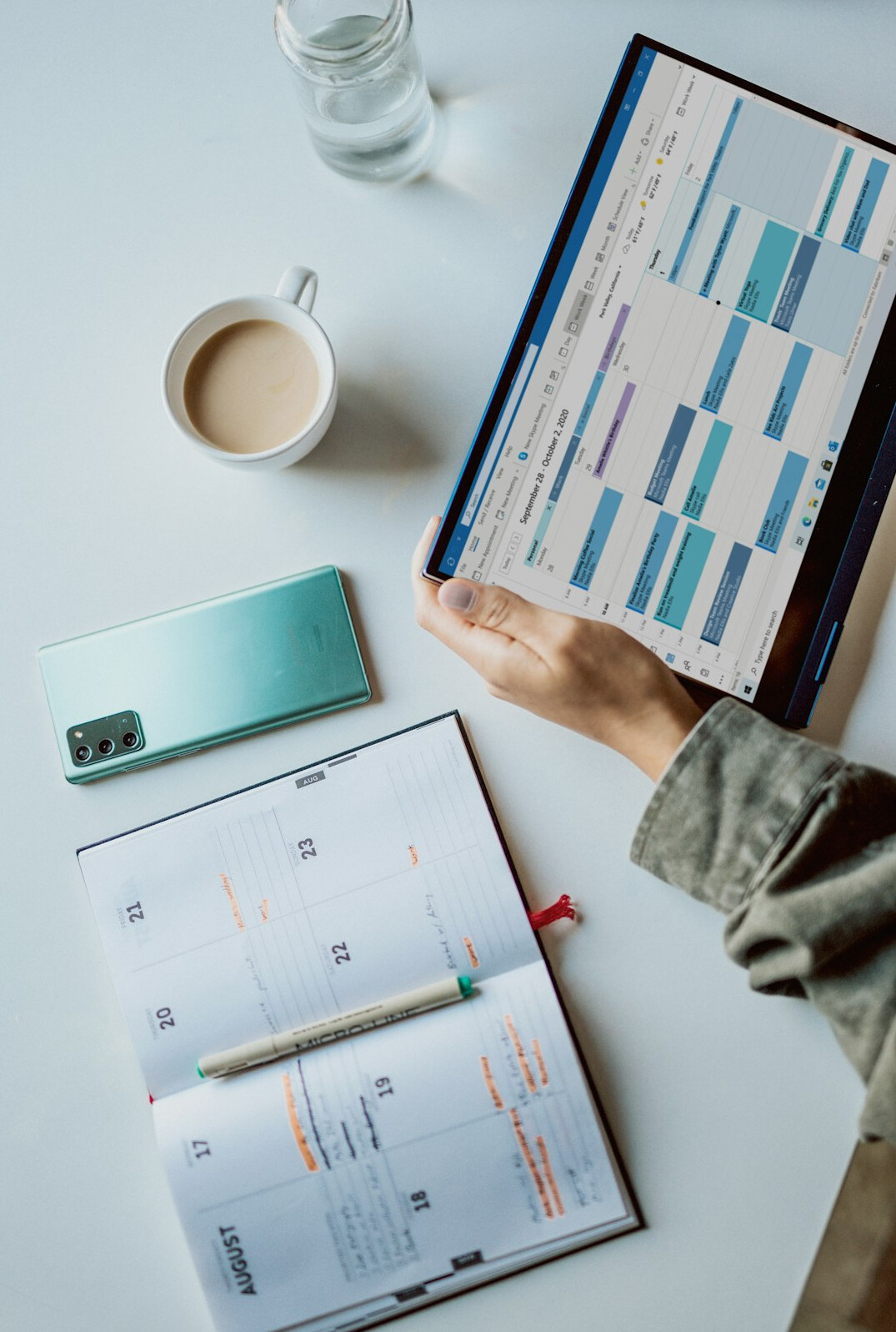 person planning finances